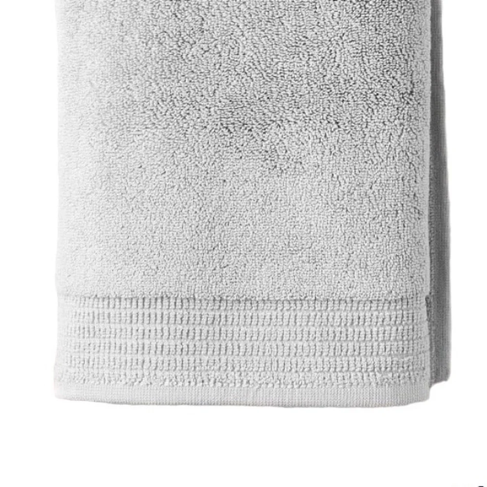 West Elm Premium Organic Washcloth in Frost Gray